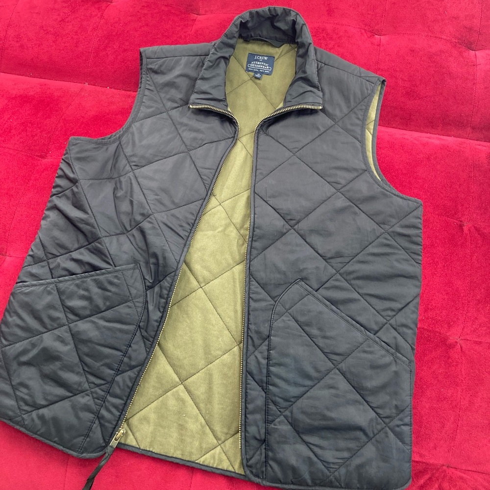 J crew quilted vest XS